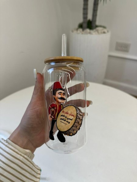 كاسه شفاف "رمضان كريم" طبله